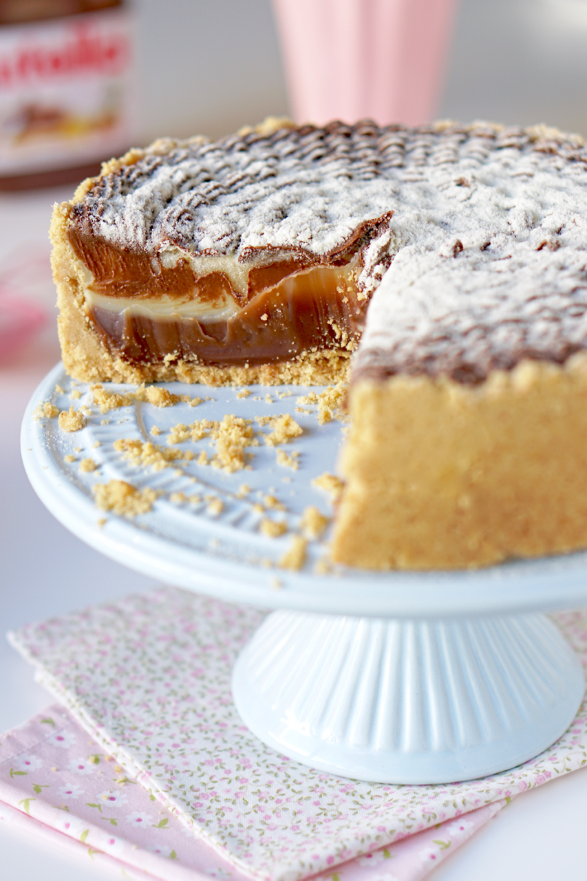 Torta Trufada De Leite Ninho E Nutella Flamboesa